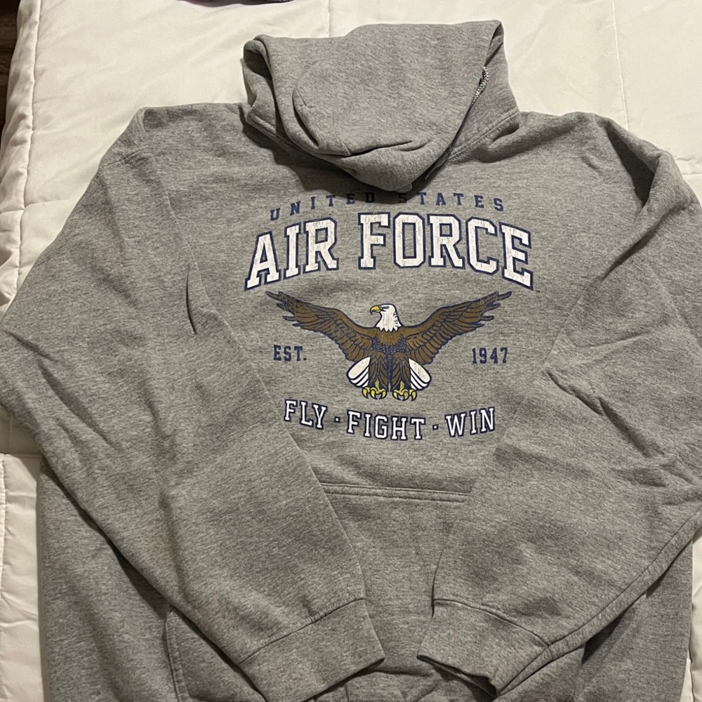Gray Air Force Hoodie